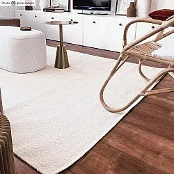 Alfombras redondeadas - Hamilton (blanco)
