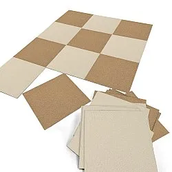Moqueta - Almeria Losetas textiles 24 uds. (beige)