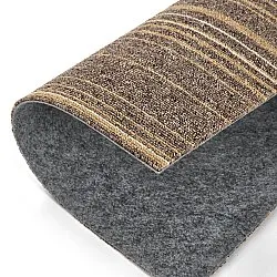 Moqueta - Almeria Losetas textiles 24 uds. (marrón a rayas irregulares)