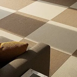 Moqueta - Almeria Losetas textiles 24 uds. (crema)