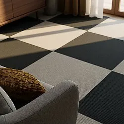 Moqueta - Almeria Losetas textiles 24 uds. (gris)