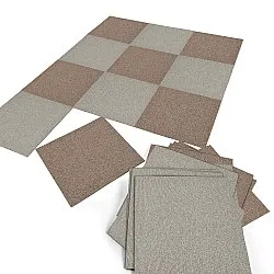 Moqueta - Almeria Losetas textiles 24 uds. (gris)