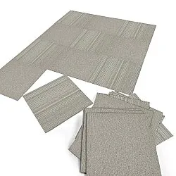 Moqueta - Almeria Losetas textiles 24 uds. (gris)