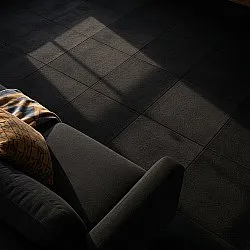 Moqueta - Almeria Losetas textiles 24 uds. (negro)