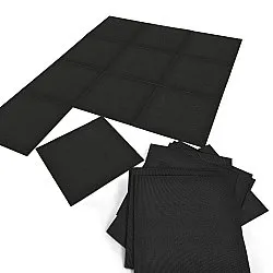 Moqueta - Almeria Losetas textiles 24 uds. (negro)