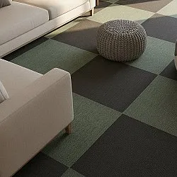 Moqueta - Almeria Losetas textiles 24 uds. (negro)