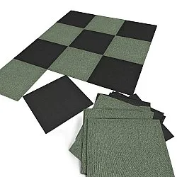 Moqueta - Almeria Losetas textiles 24 uds. (negro)