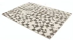 Alfombra de Lana - Kallatis (negro/blanco)