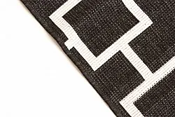 Alfombras de Interior/Exterior - Brussels Silver (negro)