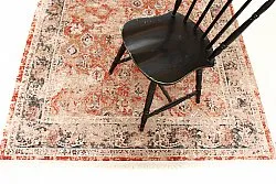 Alfombras redondeadas - Douz (rojo/multi)