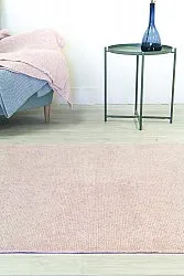 Alfombra de seda de bambú - Faliraki (rosado claro)