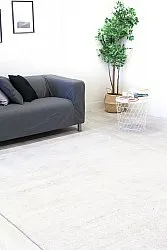 Alfombra de seda de bambú - Faliraki (gris claro)