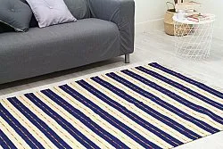 Alfombra de algodón - Alva (azul)