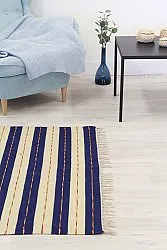 Alfombra de algodón - Alva (azul)
