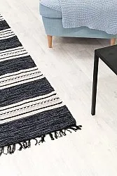 Alfombra de algodón - Kajsa (negro)