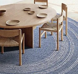 Alfombras redondeadas - Indoor/Outdoor Angus (azul)