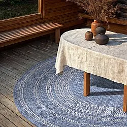 Alfombras redondeadas - Indoor/Outdoor Angus (azul)