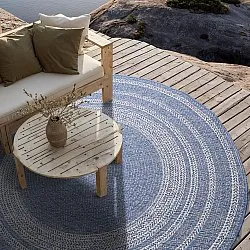 Alfombras redondeadas - Indoor/Outdoor Angus (azul)