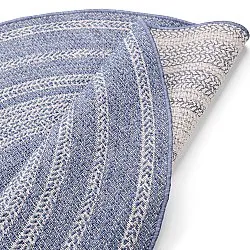 Alfombras redondeadas - Indoor/Outdoor Angus (azul)