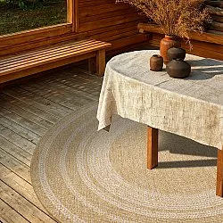 Alfombras redondeadas - Indoor/Outdoor Angus (naturaleza)