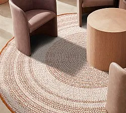 Alfombras redondeadas - Indoor/Outdoor Angus (rojo)