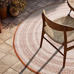 Alfombras redondeadas - Indoor/Outdoor Angus (rojo)