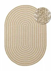 Alfombra ovalada - Indoor/outdoor Leander (naturaleza)