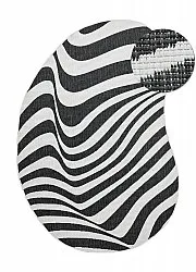 Alfombras de Interior/Exterior - utomhusmatta - Remina (negro/blanco)