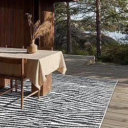 Alfombras de Interior/Exterior - utomhusmatta - Vaura (negro/blanco)