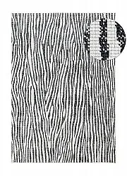 Alfombras de Interior/Exterior - utomhusmatta - Vaura (negro/blanco)