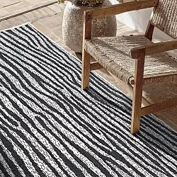 Alfombras de Interior/Exterior - utomhusmatta - Vaura (negro/blanco)