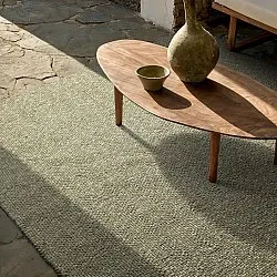 Alfombras de Interior/Exterior - Orta Wool Look (verde musgo)