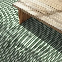 Alfombras de Interior/Exterior - Coastal Wool Look (verde/blanco)