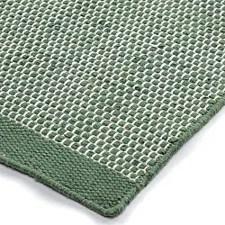 Alfombras de Interior/Exterior - Coastal Wool Look (verde/blanco)
