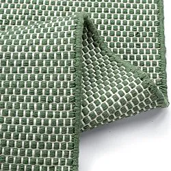 Alfombras de Interior/Exterior - Coastal Wool Look (verde/blanco)