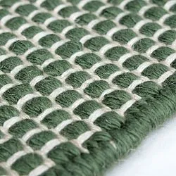Alfombras de Interior/Exterior - Coastal Wool Look (verde/blanco)