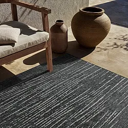 Alfombras de Interior/Exterior - Ragusa (negro/crema)