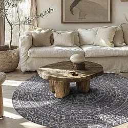 Alfombras redondeadas- Brussels Diamond (gris)