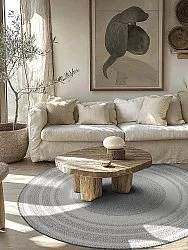 Alfombras redondeadas - Indoor/Outdoor Angus (gris)