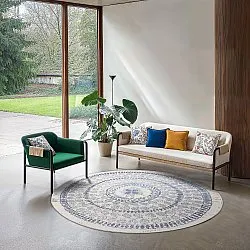 Alfombras redondeadas - Indoor/Outdoor Malcolm (azul)