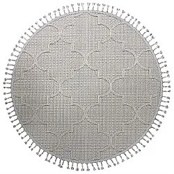 Alfombras redondeadas - Indoor/Outdoor Santos (gris)