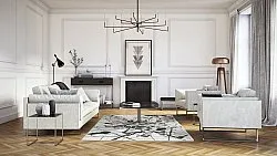 Alfombra Wilton - Lawrance (gris/blanco)