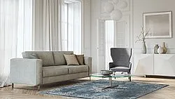 Alfombra Wilton - Santi (azul/beige)