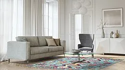 Alfombra Wilton - Misare (azul/multicolor)