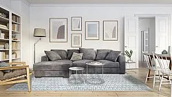 Alfombra Wilton - Sevgi (gris/blanco)