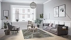 Alfombra Wilton - Lagos (gris)
