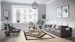 Alfombra Wilton - Pavia (beige/negro)