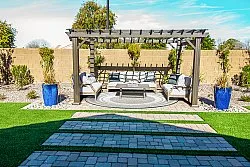 Alfombras redondeadas - Indoor/Outdoor Angus (verde)