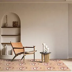 Alfombra Wilton - Avery (beige/rosa)