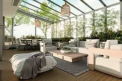 Alfombras de Interior/Exterior - Bennett (negro)